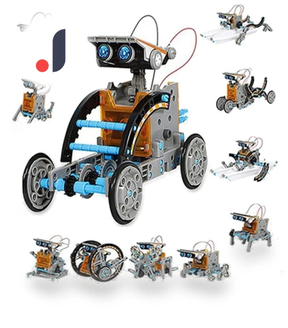12 in 1 Solar Educational Robot Toy — Solar Power, Linmeng