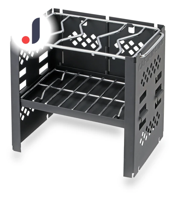 2-in-1 Folding Smart Grill Kamado B6 with Bag — Grill Stands, CAPTAIN STAG