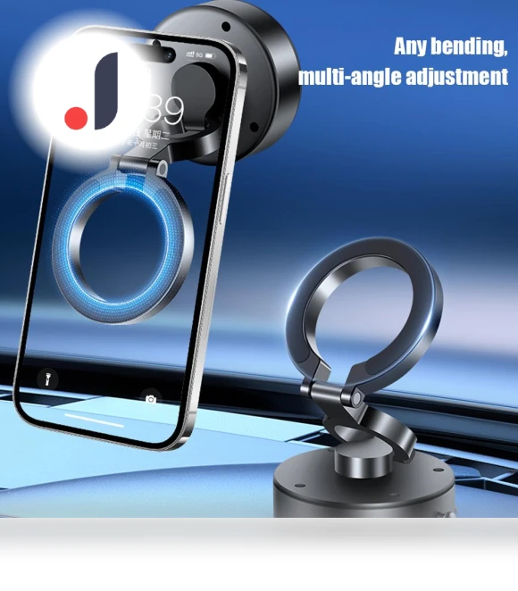360° Rotating Universal Vacuum Magnetic Phone Holder — Dashboard Installation Kits, Auto Launcher