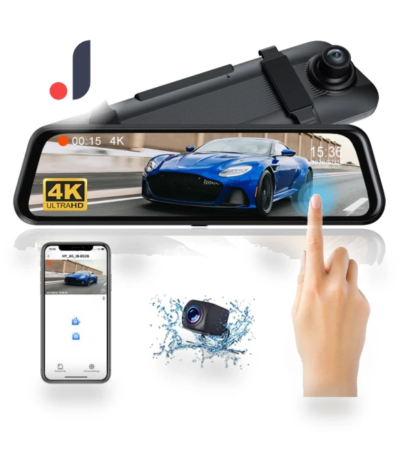 4K WiFi Mirror Dash Cam — Rearview Cameras for Cars, Timeless Home