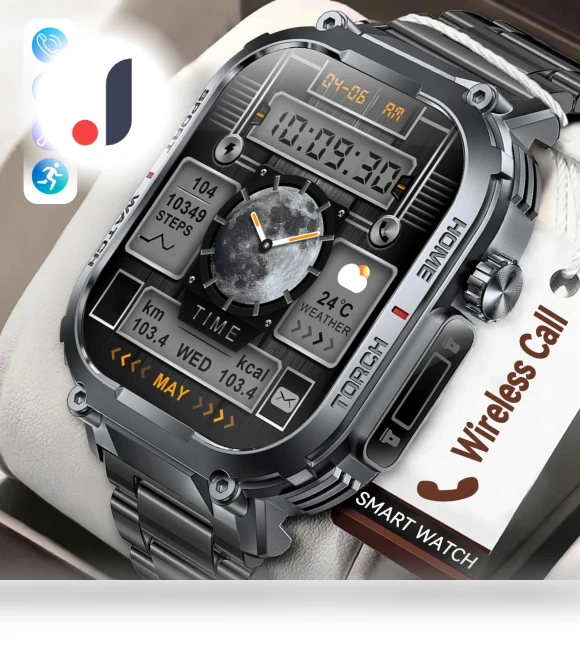 Compass Smart Watch — Heart Rate Monitors, SACOSDING
