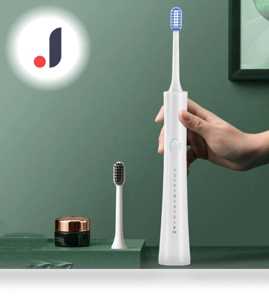 Electric Toothbrush with 5 Brush Heads — Electric Toothbrush Heads, Refreshing Home