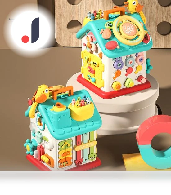 Hexagonal Playhouse for Toddlers with LED Lighting — Infant & Early Childhood Playthings, Safety toy