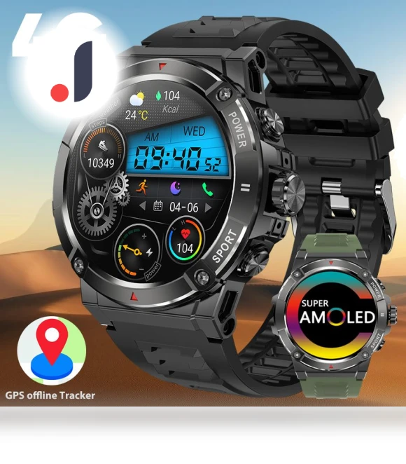 Smart Watch with 1.43-inch AMOLED Display — Smartwatches, SACOSDING