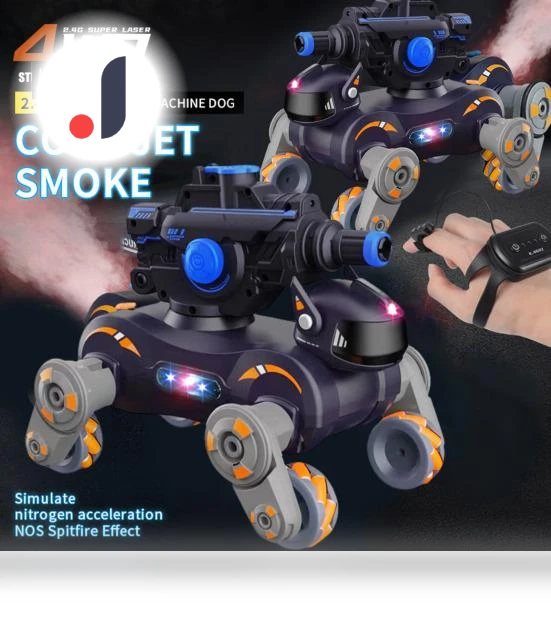 Trick Remote Control Mechanical Dog-Car with Light Music — Interactive Animal Companions, Play with You