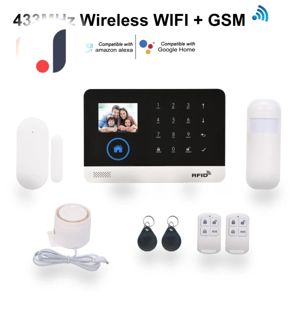 Wireless Wi-Fi + GSM Alarm System — Smart Home Security, Toys Arts