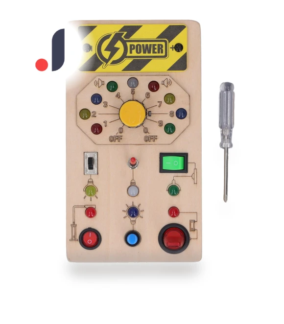 Wooden Board with LED Switches for Voice Broadcast Hand-Eye Coordination — Interactive Learning Devices, Automobile and motorcycle supplies