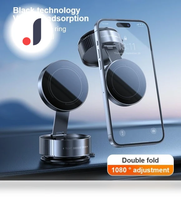 360° Rotating Vacuum Car Phone Holder — Dashboard Installation Kits, Crown Global