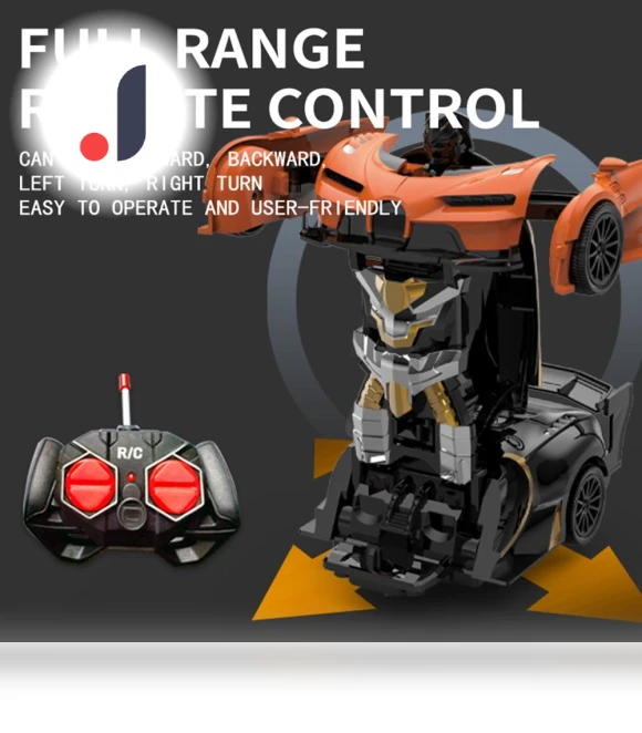 Deformation Car Mini 2 In 1 Car Toys Transform Car Robot Model Car Remote Control Toy — Interactive Figures & Robots, GYROBALL