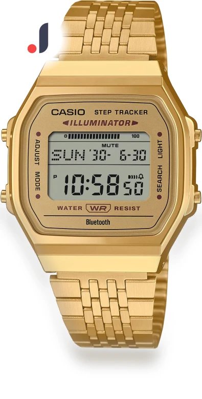 Digital Watch Mobile Link Bluetooth Equipped Step Tracker — Wearable Accessories, Casio