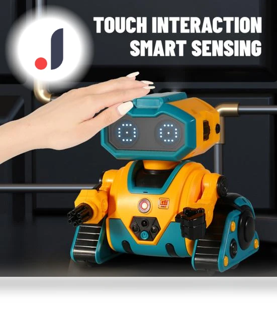 Gesture-Controlled Robot Toy with LED Eyes — Interactive Figures & Robots, Worry free storage