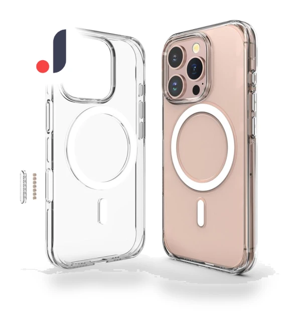 Magnetic Clear Case with Camera Control Touch Buttons — Phone Accessories, Bai Fen Bai Digital