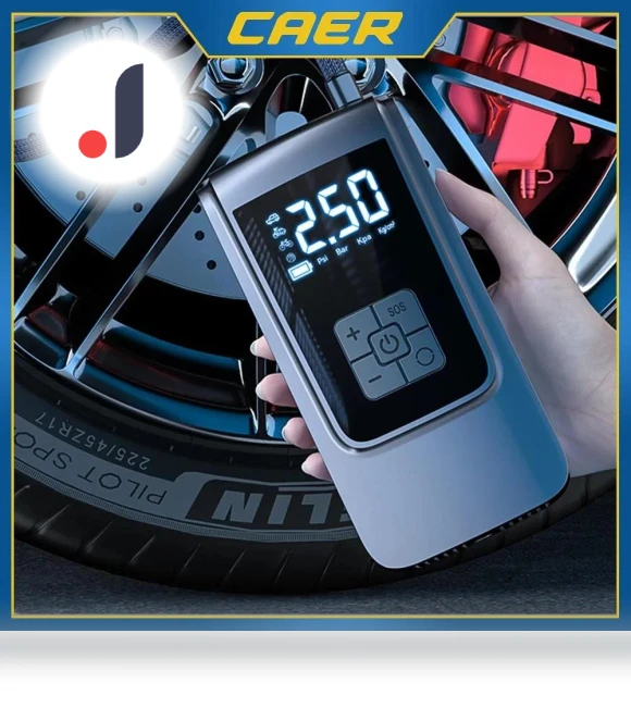 Smart Air Compressor LED Light — Portable, Auto Accessories Home