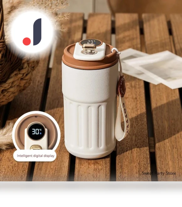 Smart Travel Coffee Mug with LED Display — Beverage Warmers, HOME-Auto-001