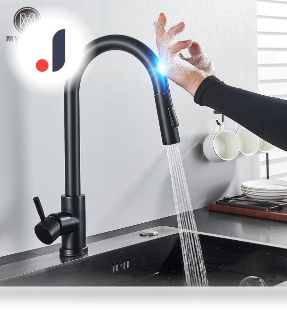 Touchless Pull-Down Kitchen Faucet — Smart-Touch Kitchen Faucets, Dream Garage