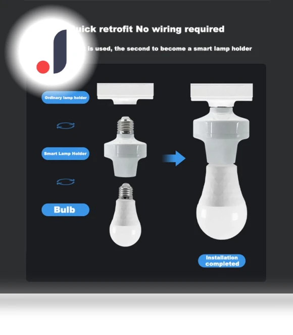 WiFi E27 Lamp Socket — Smart Home Modules, HOME-Auto-001