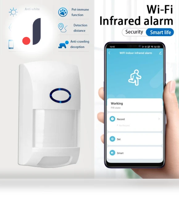 WiFi PIR Motion Sensor — Smart Home Security, HOME-Auto-001