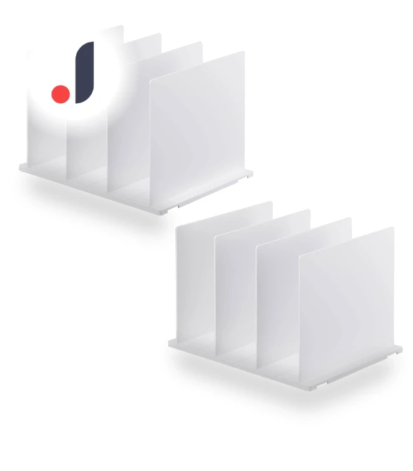 Adjustable Smart Closet Bag Storage Set — Hanging Shelves, Yamazaki Jitsugyo