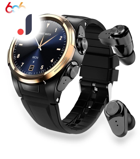 Smartwatch with Bluetooth Headphones — Smartwatches, Tiktop2