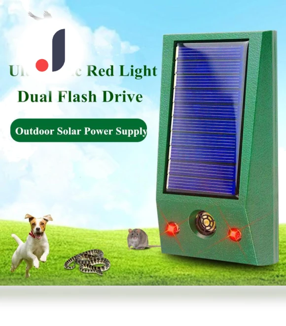 Solar Animal Repeller Outdoor Ultrasonic Device — Repellents, Smart Mouse