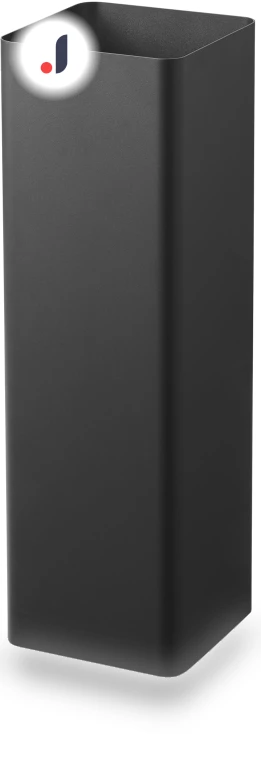 Square Black Umbrella Stand with Removable Water Tray — Umbrella Racks, Yamazaki Jitsugyo