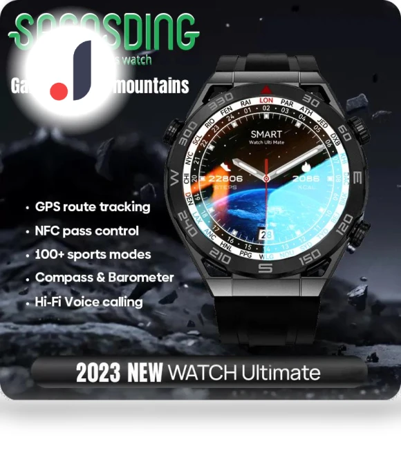 Ultra Mate NFC GPS Tracker Smartwatch — Wearable Accessories, Tiktop2