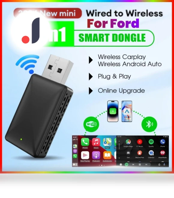 Wireless Carplay Android Auto Smart Dongle 2in1 — Phone Accessories, JOHO - CarGear