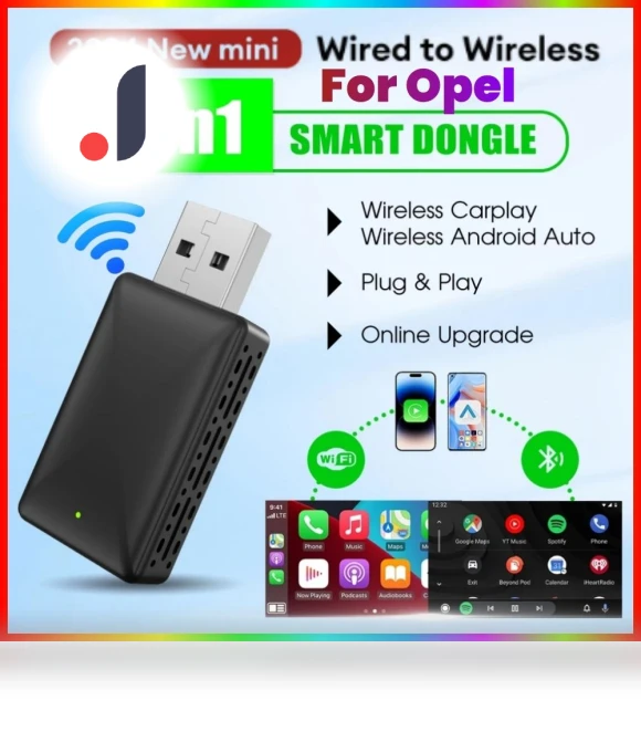 Wireless Carplay Android Auto Smart Dongle — USB, JOHO - CarGear