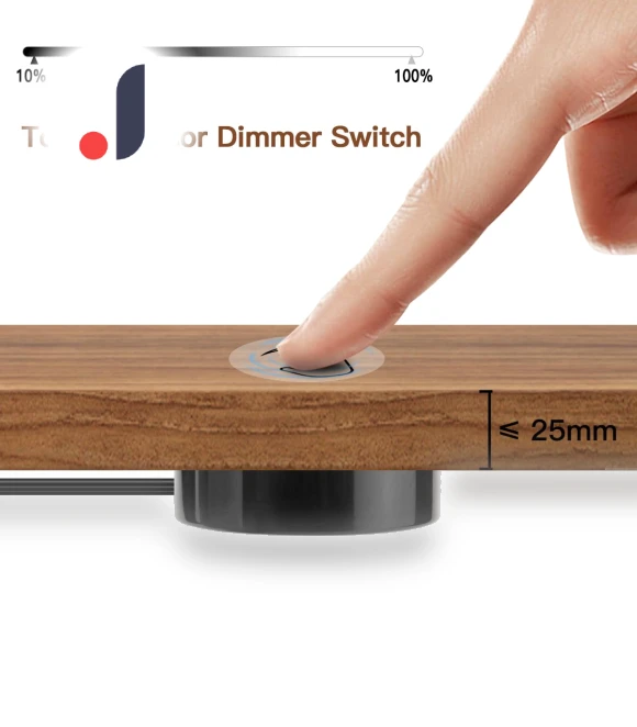 Wooden Touch Switch with Adjustable Brightness — Dimmer Switches, Rybakov Home Lighting