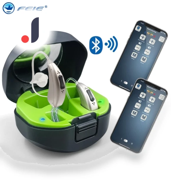 Rechargeable Mini Behind-The-Ear Hearing Aid — Hearing Support, FEIE