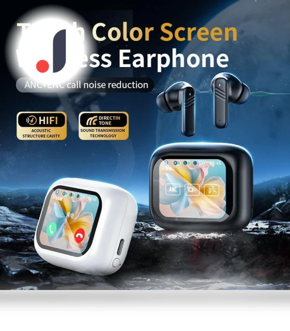 Wireless Headphones with Touch Screen — Over-Ear Headphones, USAMS Global