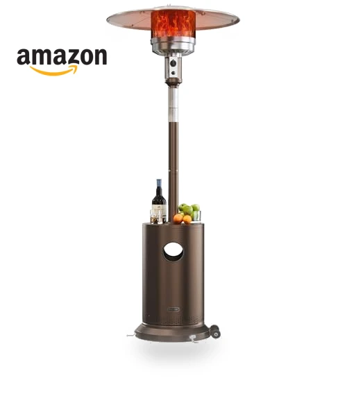 50,000 BTU Patio Heater with Round Table Design — Heater Parts, EAST OAK