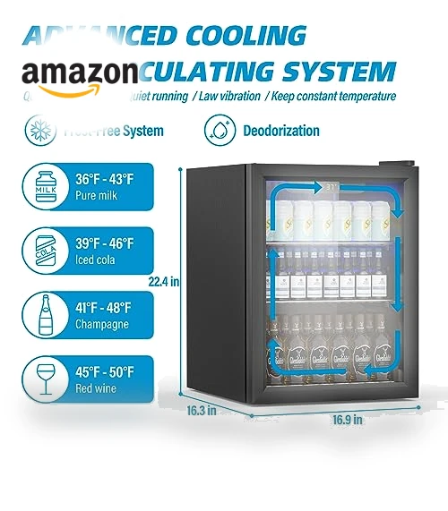 Compact Beverage Refrigerator — Mini Fridges, Erivess
