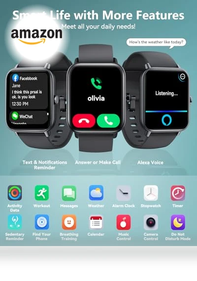 Fitness Tracker Smartwatch — Smartwatches, Quican