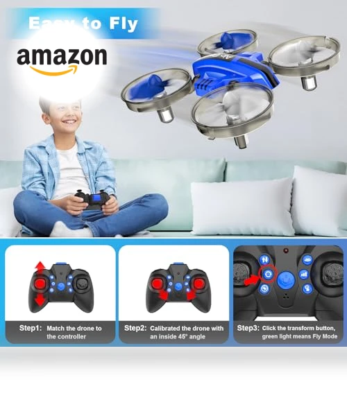Mini Drone & Car 2 in 1 Toy — RC Helicopters, Oddire