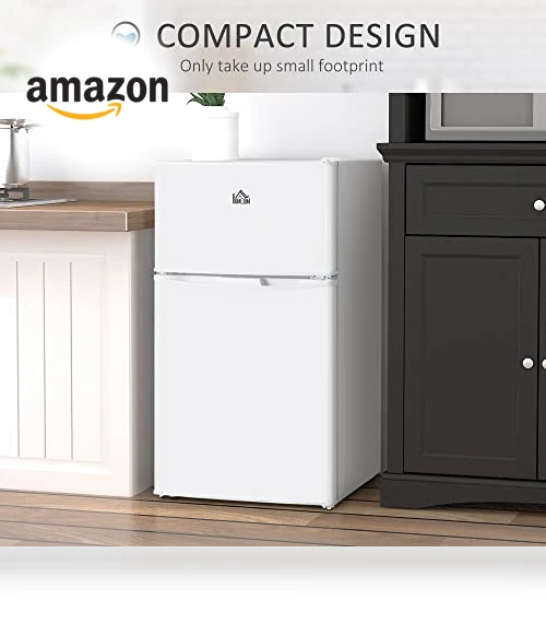 Mini Fridge with Freezer — Mini Fridges, HOMCOM