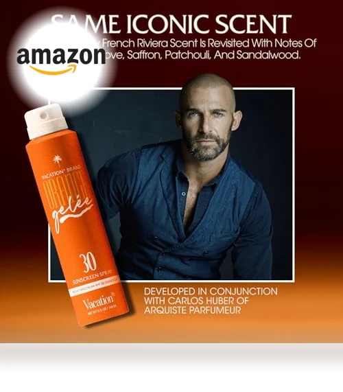Orange Gelée SPF 30 Sunscreen Spray Oil & Air Freshener Bundle — Face Tan Enhancers, VACATION