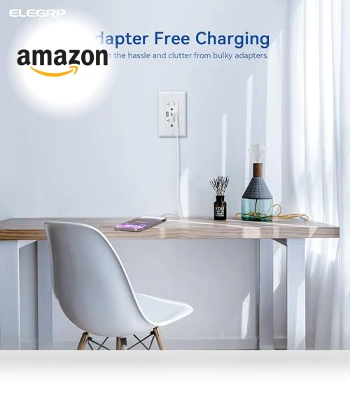 USB Outlets with 3 USB Ports — Standard Outlets, ELEGRP