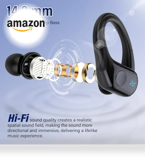 Wireless Earbuds with Earhooks — In-Ear Headphones, BESING TECHNOLOGY(SHENZHEN) COLTD