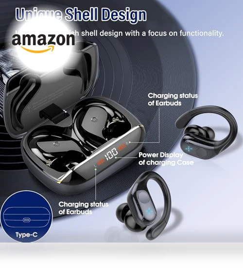 Wireless Earbuds with Earhooks — In-Ear Headphones, BESING TECHNOLOGY(SHENZHEN) COLTD