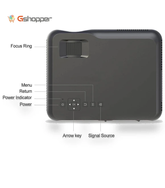 5.8 inch LCD Screen HD Smart Projector — Home Theater Projectors, DH