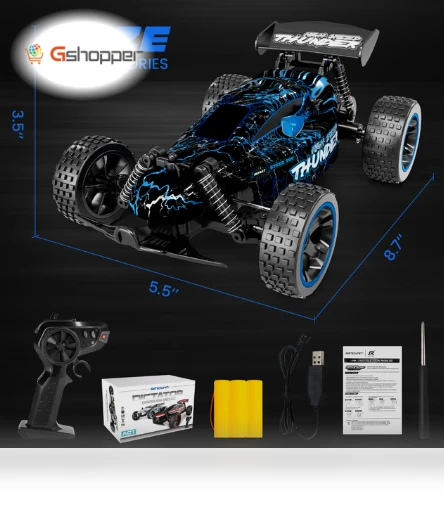 LED-Lit RC Racing Cars for Kids — Remote Control Cars, Sinovan