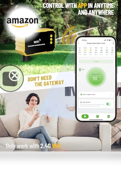 WiFi Water Timer — Automatic Irrigation, Emdoro
