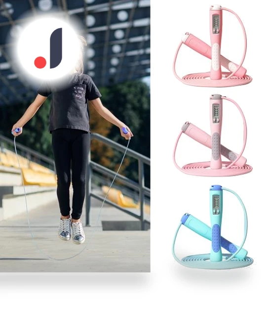 Adjustable Anti-Slip PVC Jump Rope — Jump Ropes, Sporting Good