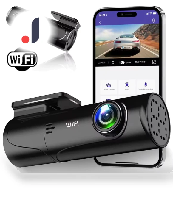 Dash Cam 1080P WiFi — Dashboard Cameras, GLOBUS