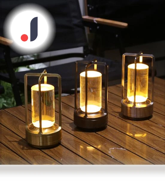 Portable Metal Desk Lamp with Touch Control — Study & Desk Lighting, Worry free storage