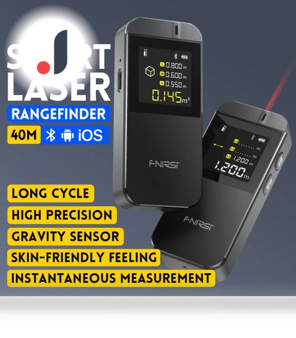 Smart Laser Rangefinder — Laser Distance Measuring Tools, FNIRSI