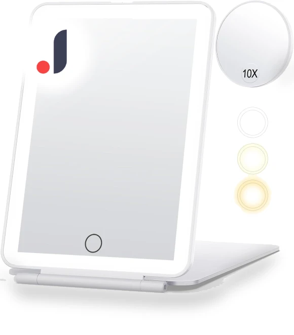 LED Touch Makeup Mirror with Light — Compact & Travel, Etruston008