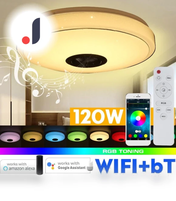 Modern RGB LED Ceiling Light — Overhead Lighting, Decor Dream