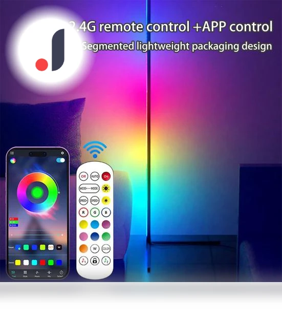 RGB Floor Lamp with Remote Control — Standing Lights, Refreshing Home